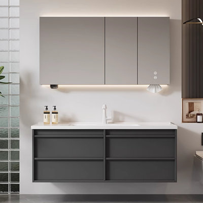 Simple Nordic style bathroom cabinet