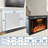 Aadila Electric Fireplace Insert with Trim Kit-2145197615
