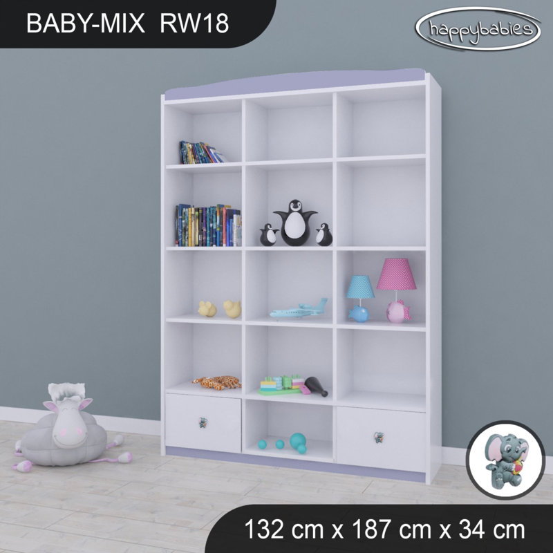 Baby Mix 187cm H X 132cm W Kids Cube, Grey
