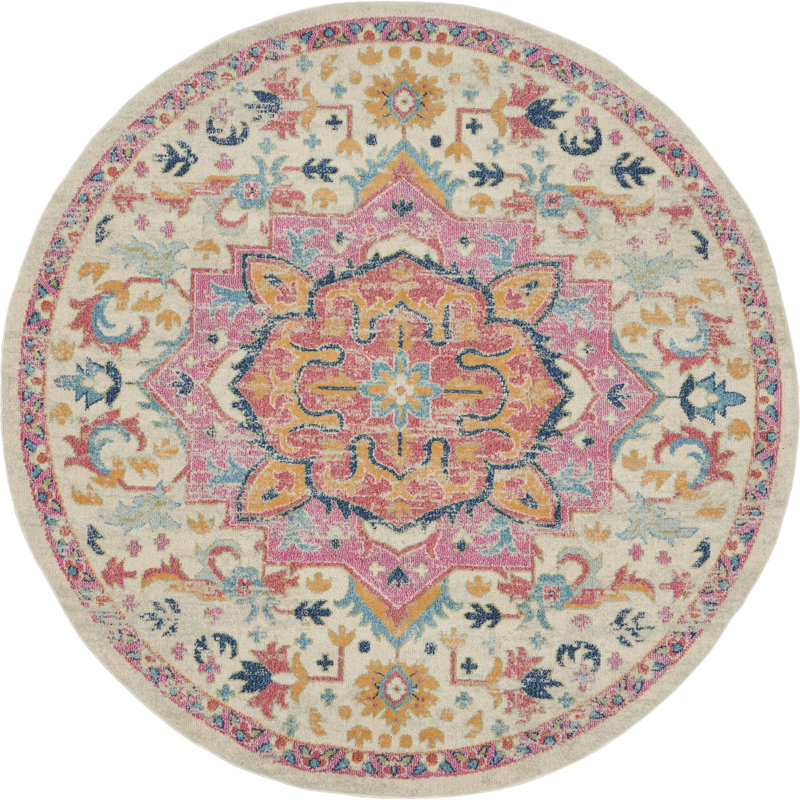 Oriental Indoor Rug, Round 8'