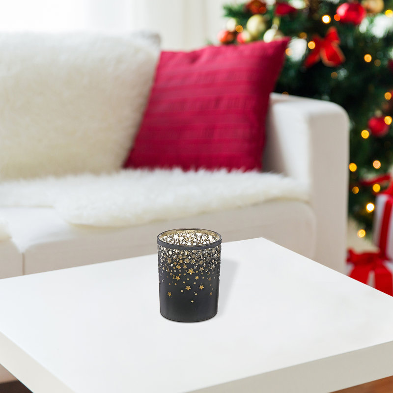 5'' H Glass Tabletop Tealight Holder