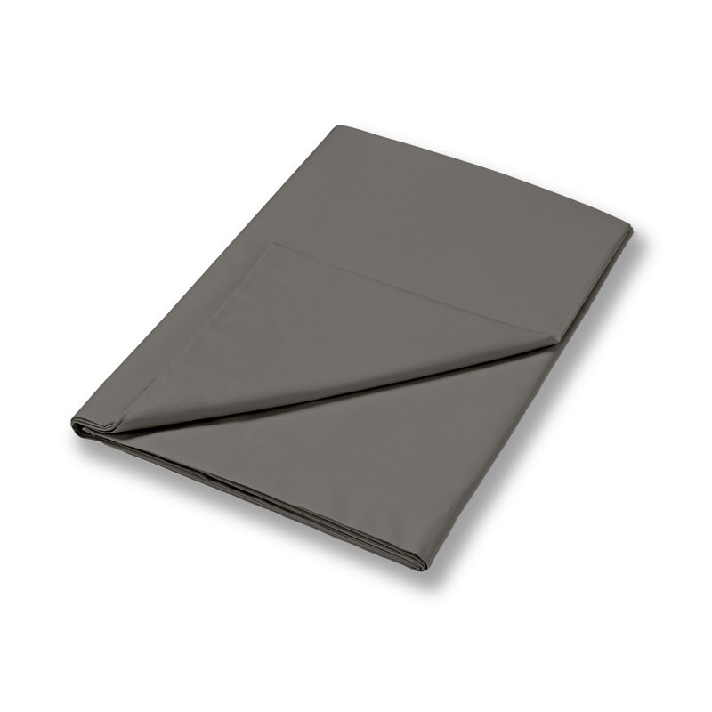 400 Thread Count 100% Cotton Sateen Flat Sheet, Green, Kingsize (5')