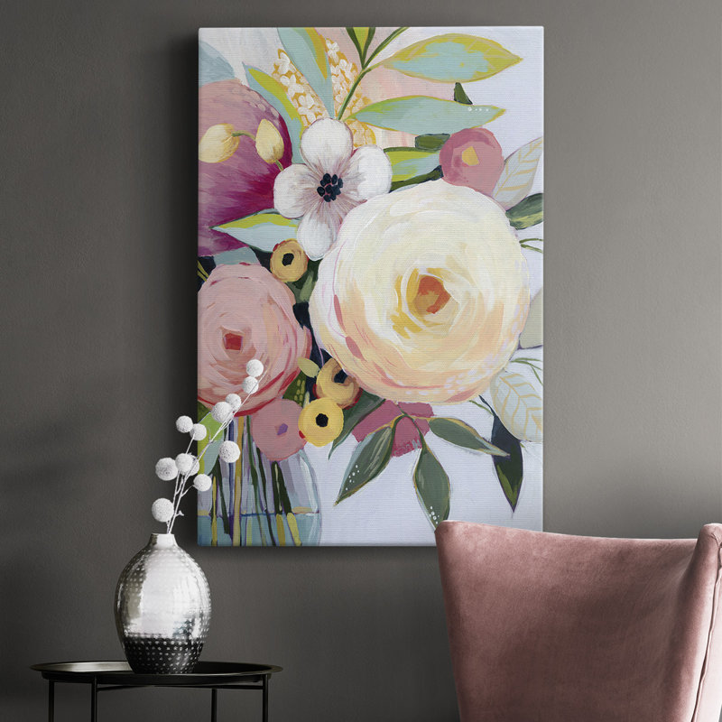«Georgia Bouquet II», impression sur toile tendue, L 40 po x H 60 po