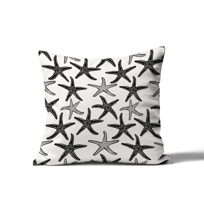 Coussin Barnon, H 20 po x l 20 po, Noir