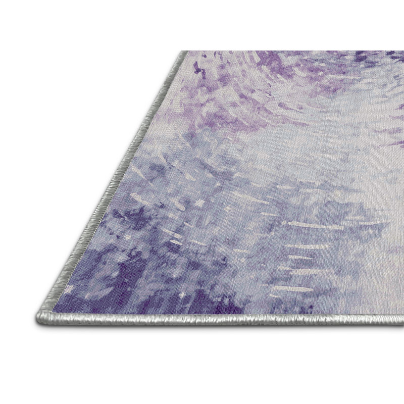 Tapis blanc lavable à la machine, Carré 3 pi