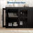 Sideboard Buffet Cabinet with Doors, Farmhouse Modern Accent Cabinet with Storage-1777573017
