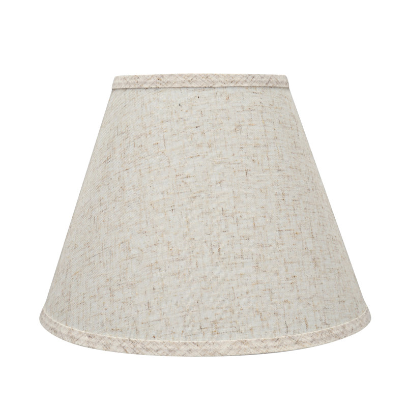 10" Linen Empire Lamp Shade, Flaxen, 9" H x 12" W x 6" D