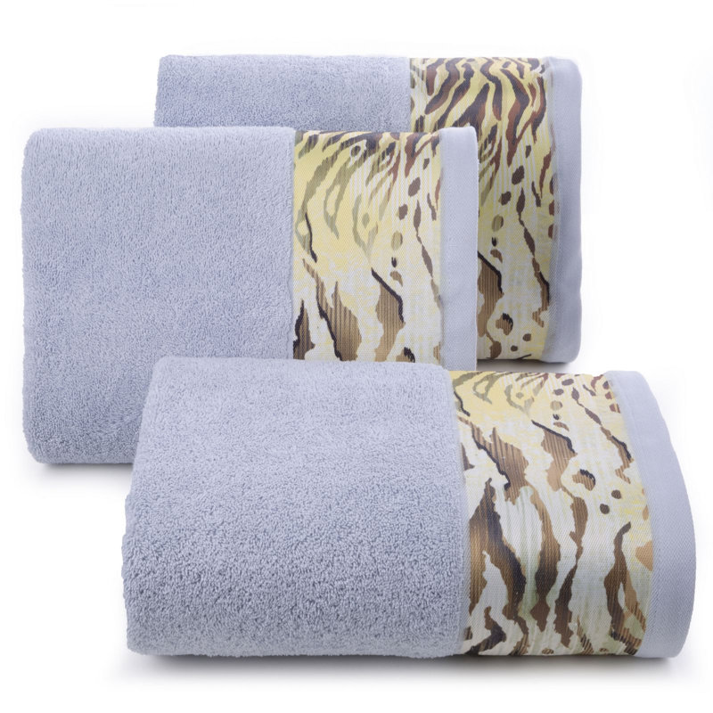 Parsai Midweight Jacquard Hand Towel, Matt Brushed Nickel