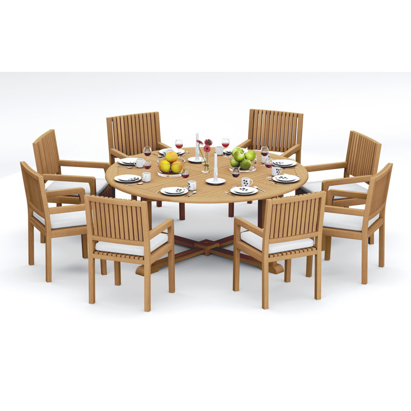 Maldives Outdoor - Piece Teak Dining Set, 8
