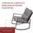 Kinzie Wicker 3 Piece Outdoor Rocking Chairs set, Patio Bistro Set with Cushions and Coffee Table-310207211-316203877