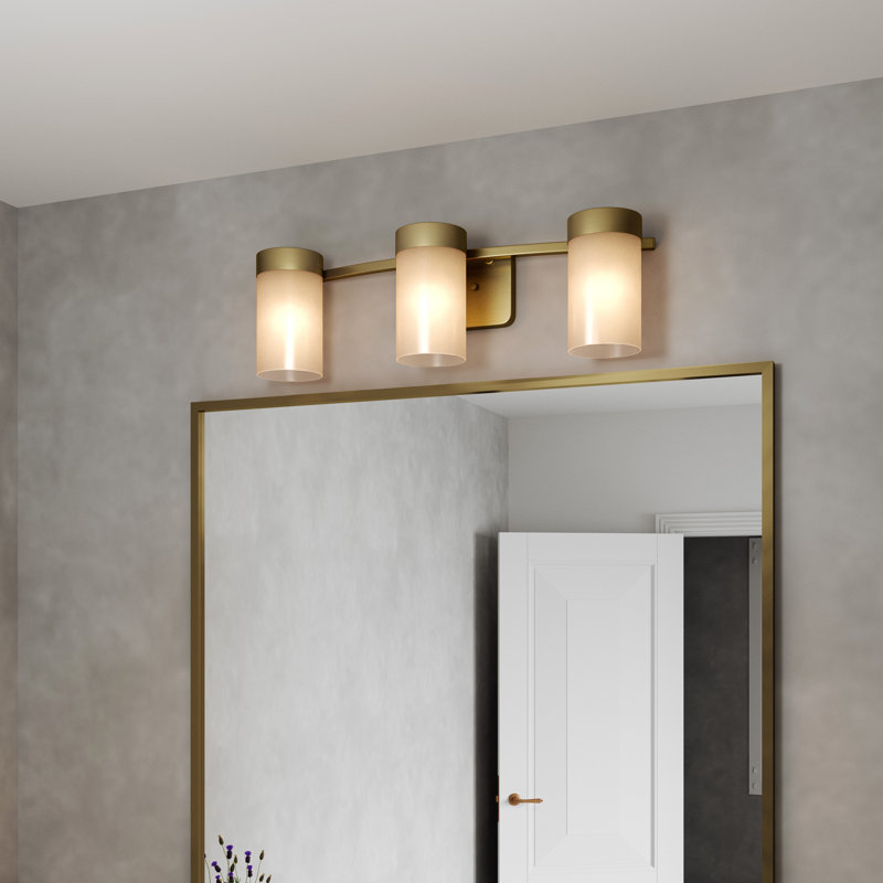 Éclairage de meuble-lavabo à intensité variable Gioele, Or, 3