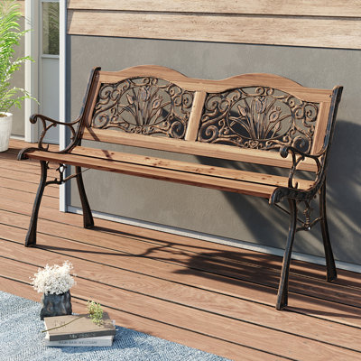 Abingdon Iron Outdoor Bench