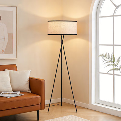 67" Tripod Floor Lamp with Remote & App Control and RGB Dimmable Bulb Included