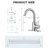Single Handle Stainless Steel Bar Kitchen Faucet With Swivel Spout And Deckplate-105268415