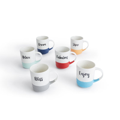 Waterside Slogan Dipped Mug Set