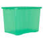 Wham Crystal 80L Plastic Storage Box Pack of 4 Tint Leprechaun Green