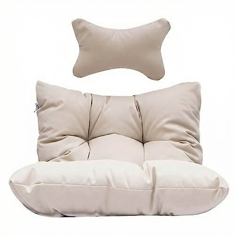Coussin de siège d'extérieur en polyester, Brun