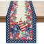 Chemin de table America Stars Flowers