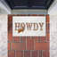 Tapis de porte Howdy avec imprimé de bandana brun, design par Kim Allen, 18 po x 30 po-120690297