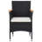  Dining Set Black, Brown, Cream