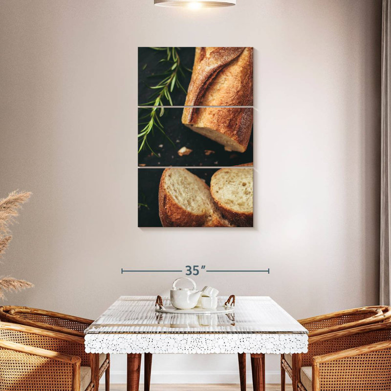 Baguette fraîchement cuite, H 45 po x l 28 po
