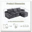 Canapé modulaire modulaire en forme de L Modern-1152774001
