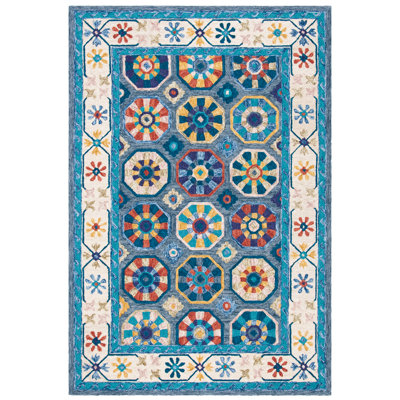 Cyriel Hand Tufted Wool And Cotton With Latex Geometric Rug