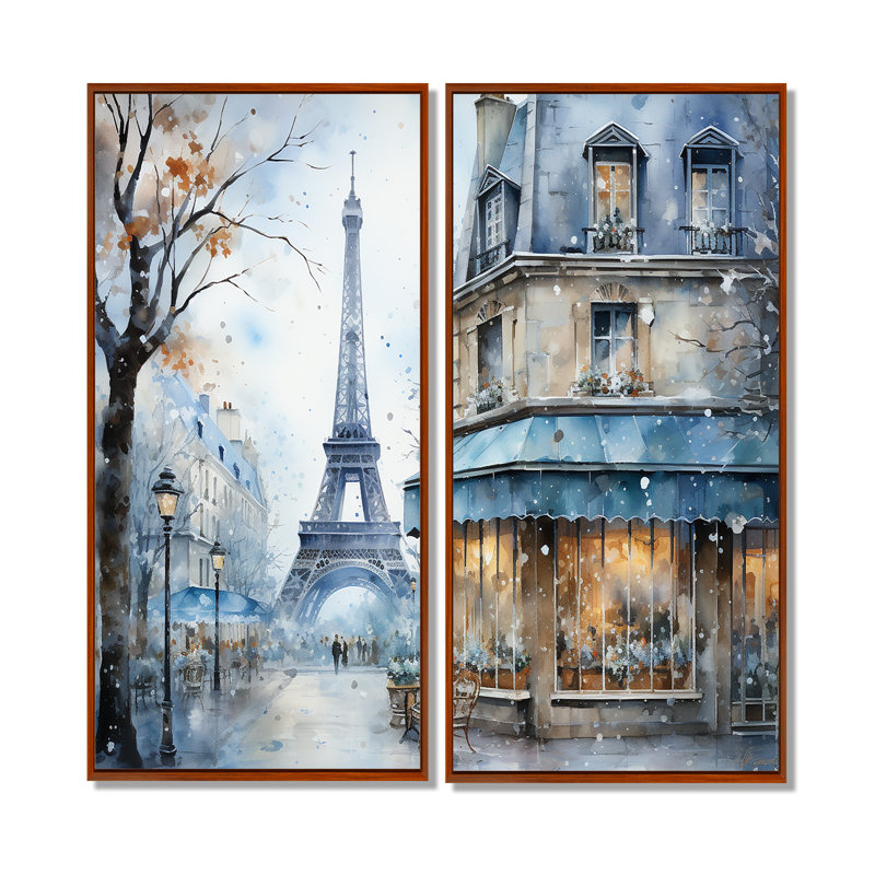 Art urbain sur toile gris, rue urbaine parisienne IV - Cityscapes Paris, H 40 po x l 40 po, Impression encadrée flottante