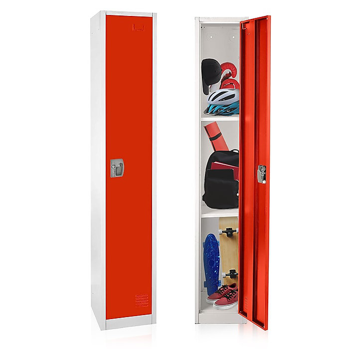 Casier 72 po x 12 po x 12 po à une porte en acier à une porte avec serrure numérique - Rangement pour employés, étudiants, salle de sport, lieu de travail