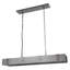 1-Light Gun Metal Iron Rectangular Ceiling Fixture