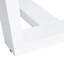 Table de salle à manger en verre trempé de 0,4 po et support blanc, offrant un choix élégant de style moderne pour la maison
