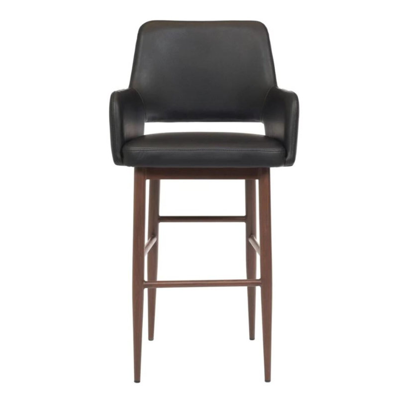 Tabouret de comptoir Orlando, Noir