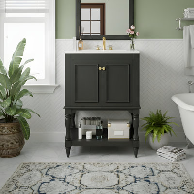 Meuble-lavabo moderne de luxe 24 po