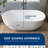 Forma 59'' Freestanding Tub Solid Surface Freestanding Soaking Tub With Bath Caddy-97961976