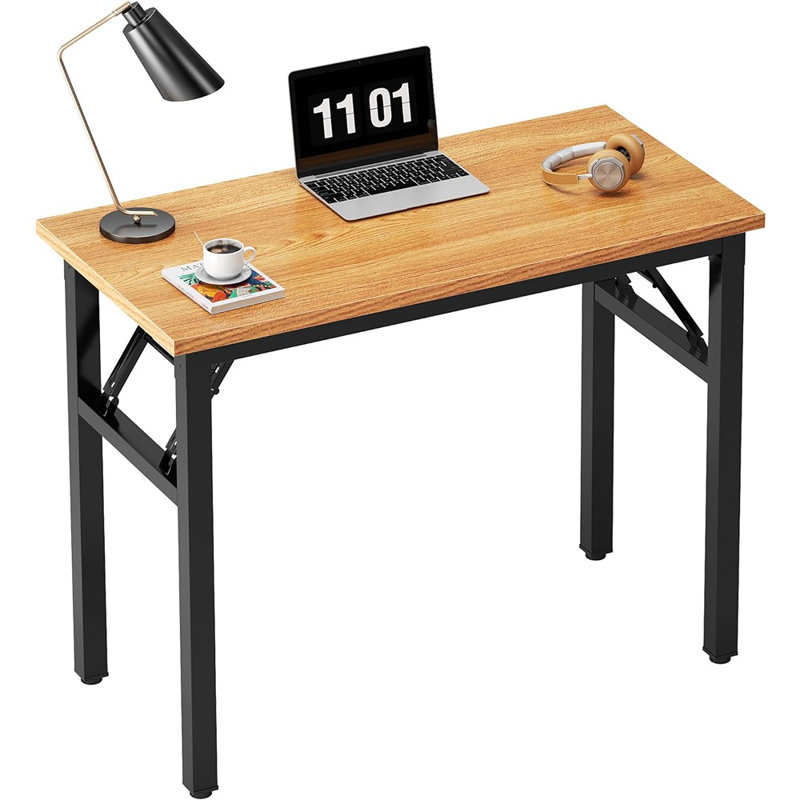 Bureau d'ordinateur pliable - Bureau d'écriture pliable de 31,5 pouces