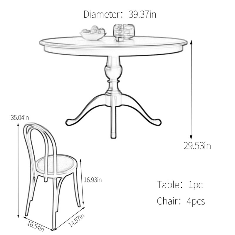 Vangela, 29.53"H x 39.37"L x 39.37"W