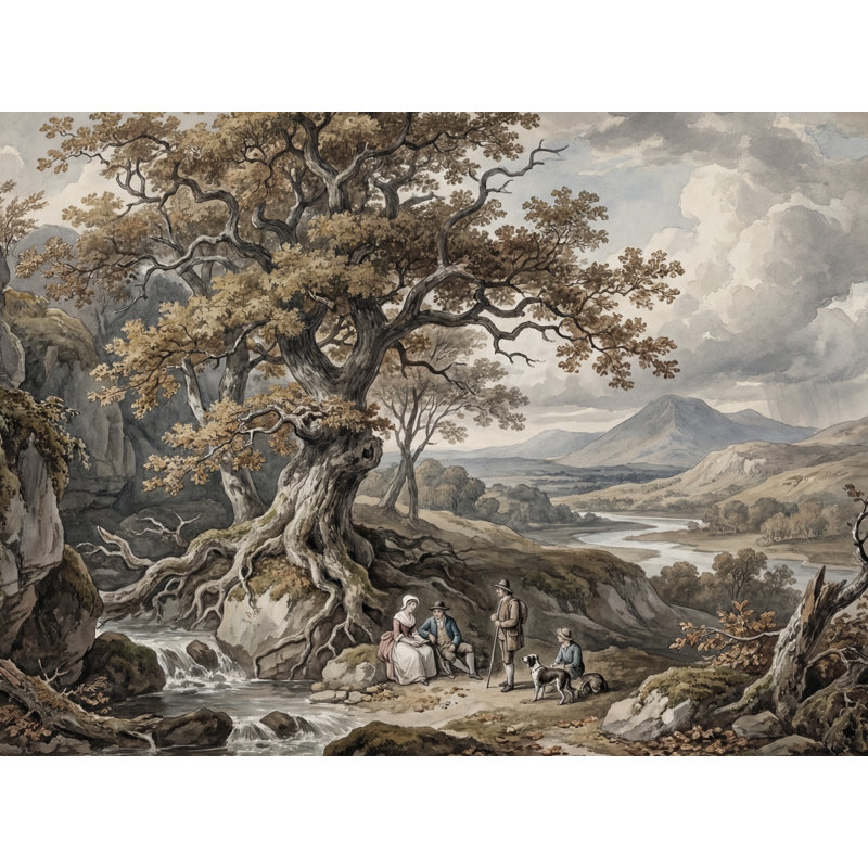 Papier peint paysage nuageux ciel, Non-Woven Nonpasted, 160"x108"