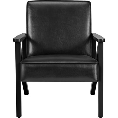 67Cm Wide Faux Leather Armchair