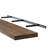 Hidden Bracket Shelf, Floating Shelf For Living Room And Office Decor, Wall Bookshelf, Rustic, Burnt, 1pc-462348765
