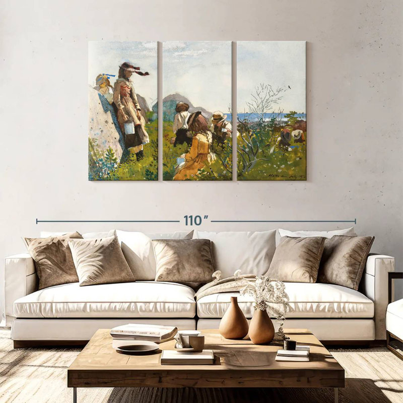 Leisha Berry Pickers, 48" H x 74" W