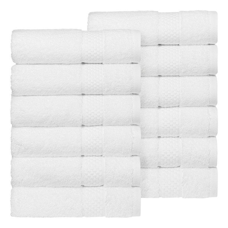 Essuie-mains en coton éponge Starlight, White