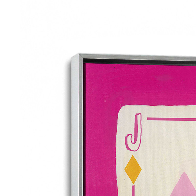 Pop Pop Party, ensemble de 2 impressions, 24" x 18", Framed Canvas, Polished Chrome