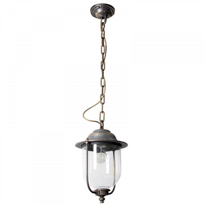 1 - Light Brass Lantern Pendant