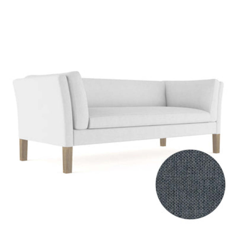 Charlton Sofa, Box Weave Linen Oyster, Weathered