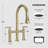 2-Handle Bridge Kitchen Faucet with Pull-Down Sprayer-112473679