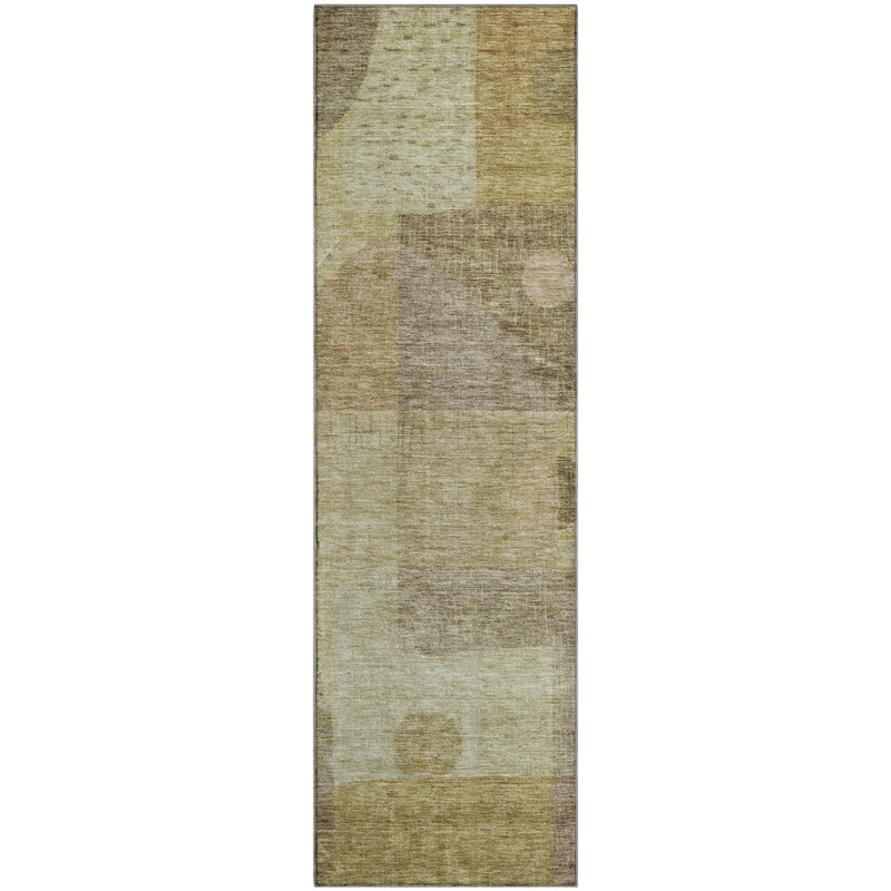 Premium Machine Washable Dilorenzo AMF1117 Geometric Rug, Runner 2'3" x 7'6"