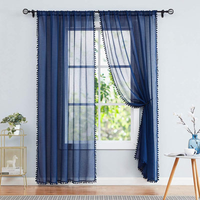 Carollyn Semi Sheer Curtain Pair