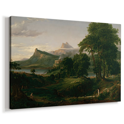 The Course of Empire: The Pastoral or Arcadian State-Thomas Cole-Gallery Wrapped Canvas-1834