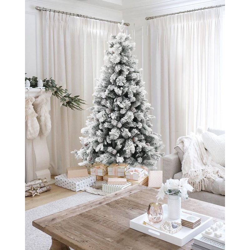 Arbre de Noël artificiel pin 5,9 pi - support inclus