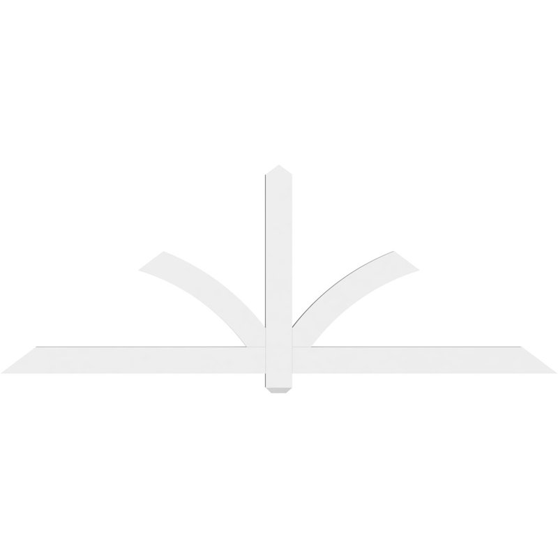 Support pour pignon en PVC Redmond, H 31,5 po x l 84 po (pas: 9/12), P 2 po x F 4 po